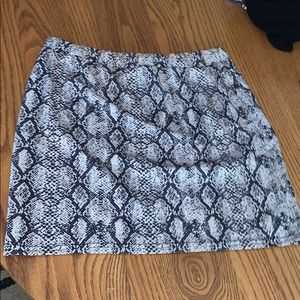 Snake skin skirt